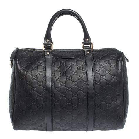 gucci joy medium boston bag black|Gucci Boston bag guccissima.